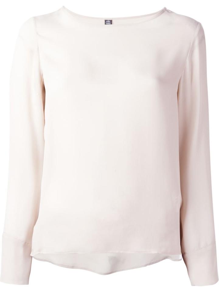 Eleventy Loose Top, Women's, Size: 46, Nude/neutrals, Silk