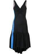 Marine Serre Sleeveless Futurist Flamenco Dress - Black