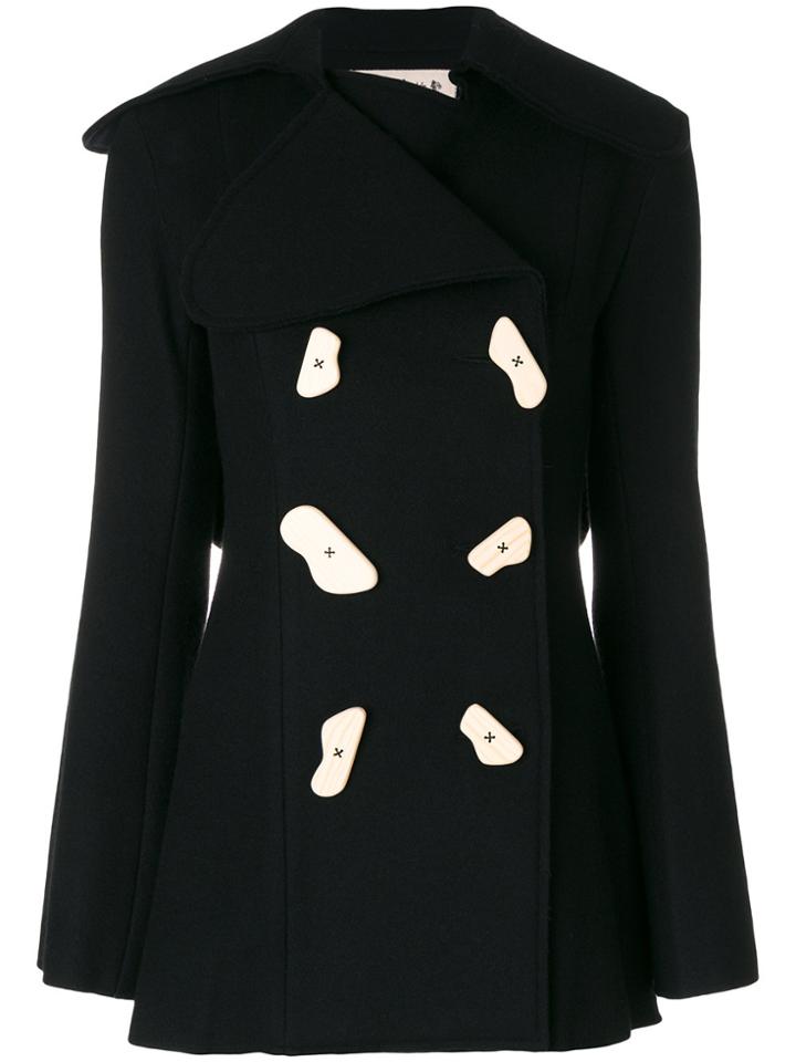 A.w.a.k.e. Graphic Button Jacket - Black