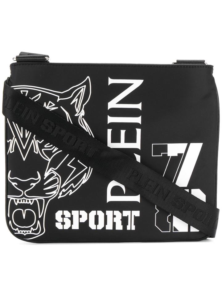 Plein Sport Tiger Motif Shoulder Bag - Black