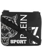 Plein Sport Tiger Motif Shoulder Bag - Black
