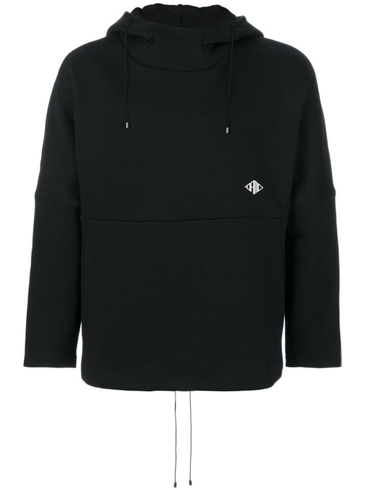 Oamc Panelled Hoodie - Black