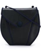 Yves Saint Laurent Pre-owned Braided Detail Saddle Bag - Blue