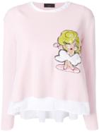 Lédition Layered Sweater - Pink & Purple