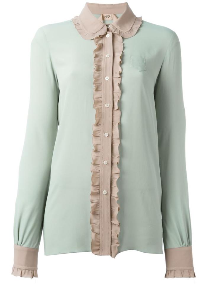 No21 Contrasting Frill Shirt