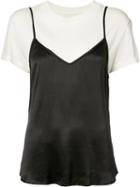 Rta Double-layered T-shirt Camisole, Women's, Size: Xs, Black, Silk/cotton/cashmere