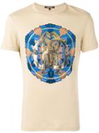 Roberto Cavalli Circle Print T-shirt, Men's, Size: Xxl, Nude/neutrals, Cotton