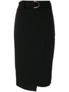 Dkny Belted Pencil Skirt - Black