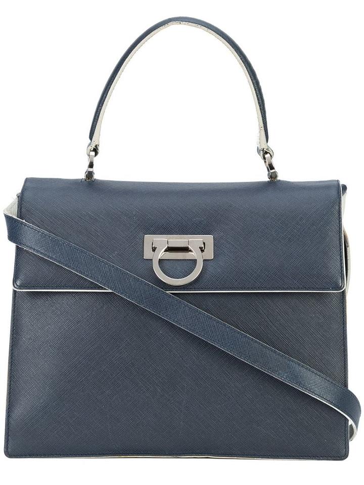 Salvatore Ferragamo Pre-owned Gancini Satchel Bag - Blue