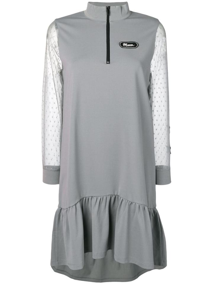 Red Valentino Track Jacket Dress - Grey