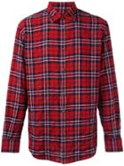 Dsquared2 Casual Tartan Shirt, Men's, Size: 48, Red, Cotton/spandex/elastane