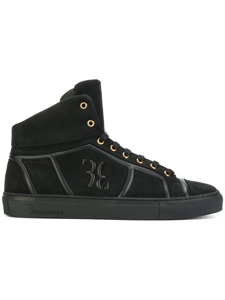 Billionaire Robby High Top Sneakers - Black