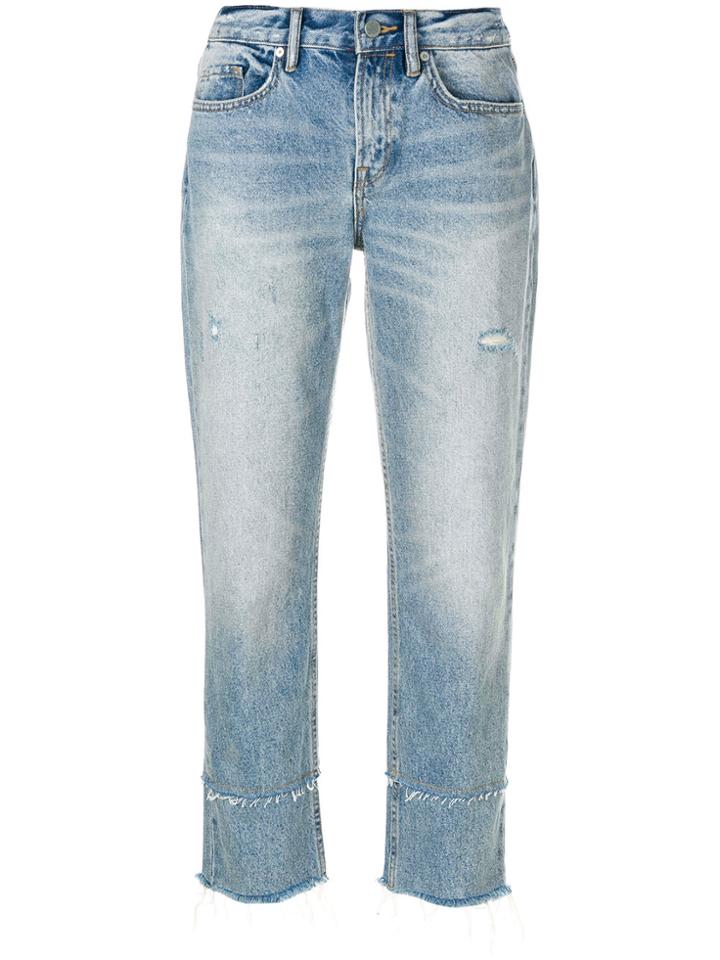 All Saints Distressed Straight-leg Jeans - Blue