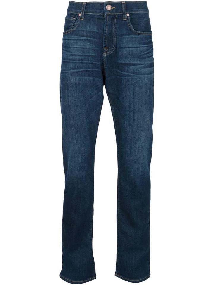 7 For All Mankind The Straight Jeans, Men's, Size: 30, Blue, Cotton