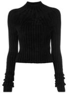 Helmut Lang Ribbed Chenille Jumper - Black
