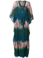 Ailanto Floral Sheer Kaftan Dress - Multicolour