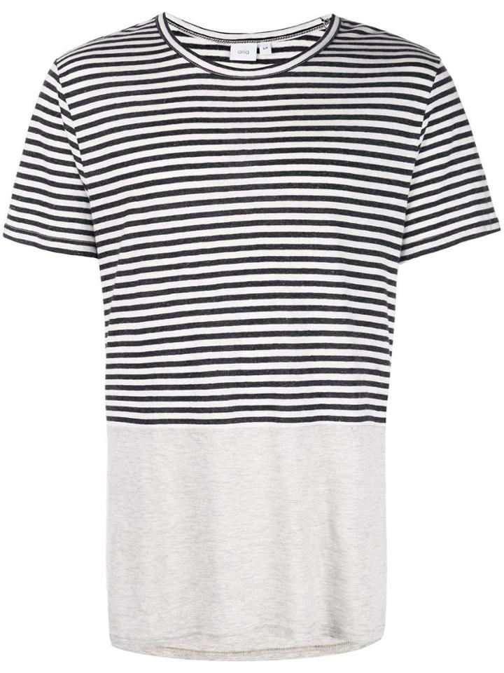 Onia Striped Chad T-shirt - Black