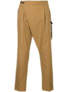 Education From Youngmachines Asymmetric Cropped Trousers - Brown