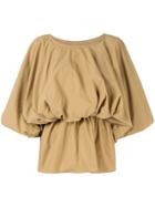 Goen.j Puff-sleeve Blouse - Brown