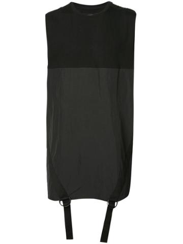 Byungmun Seo Straps Detail Sleeveless T-shirt, Men's, Size: 50, Black, Cotton/spandex/elastane