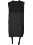 Byungmun Seo Straps Detail Sleeveless T-shirt, Men's, Size: 50, Black, Cotton/spandex/elastane