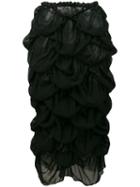 Comme Des Garçons Pre-owned Ruffled Skirt - Black