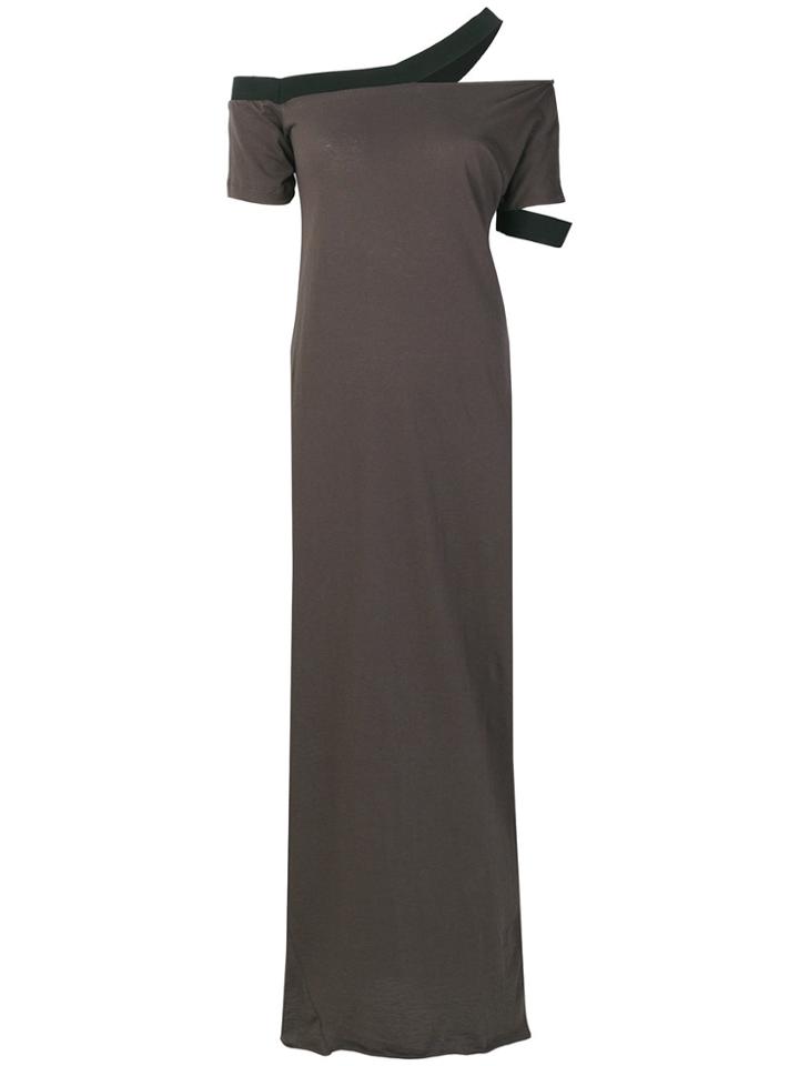 Lost & Found Ria Dunn Elasticated Panel T-shirt Dress - Grey
