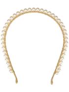 Jennifer Behr Pearl Embellished Head Band - White