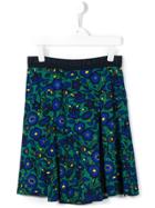Kenzo Kids 'shadow Flowers' Skirt - Green