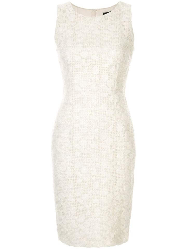Paule Ka Sl Fitted Drs Floral Emb Front York Plain Bk 100%pl 60cm -