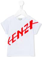Kenzo Kids Graphic Logo T-shirt, Toddler Girl's, Size: 4 Yrs, White