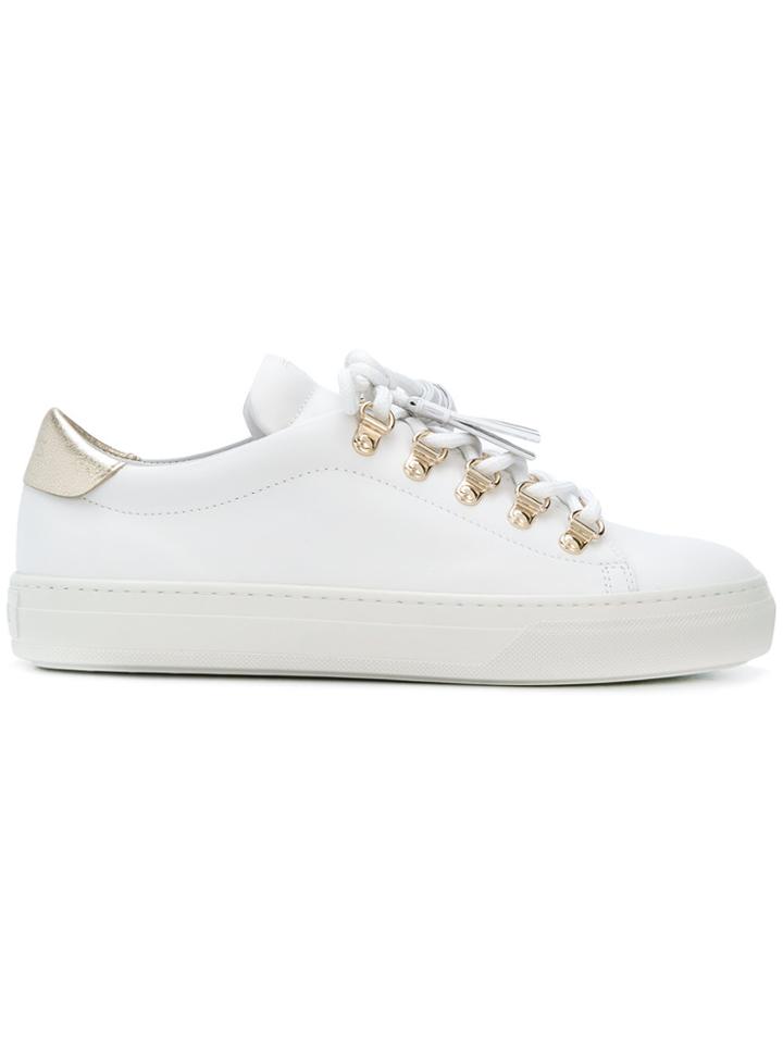 Tod's Tassel Trim Sneakers - White