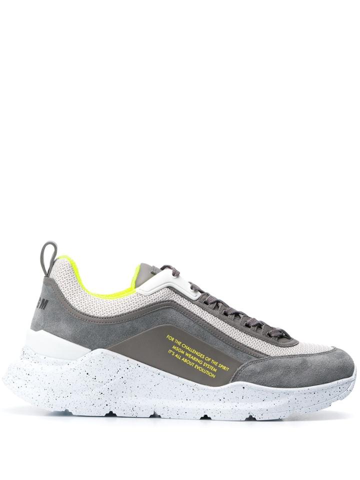 Msgm Z Running Low-top Sneakers - Grey