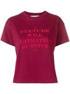 Roseanna Printed Crew Neck T-shirt - Red