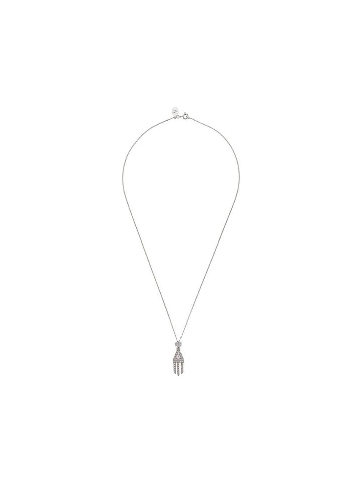 V Jewellery Daimler Pendant Necklace - Silver