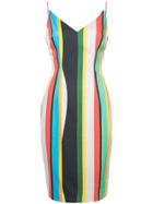 Black Halo Striped Dress - Multicolour