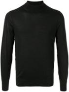 Gieves & Hawkes Long-sleeve Fitted Sweater - Black