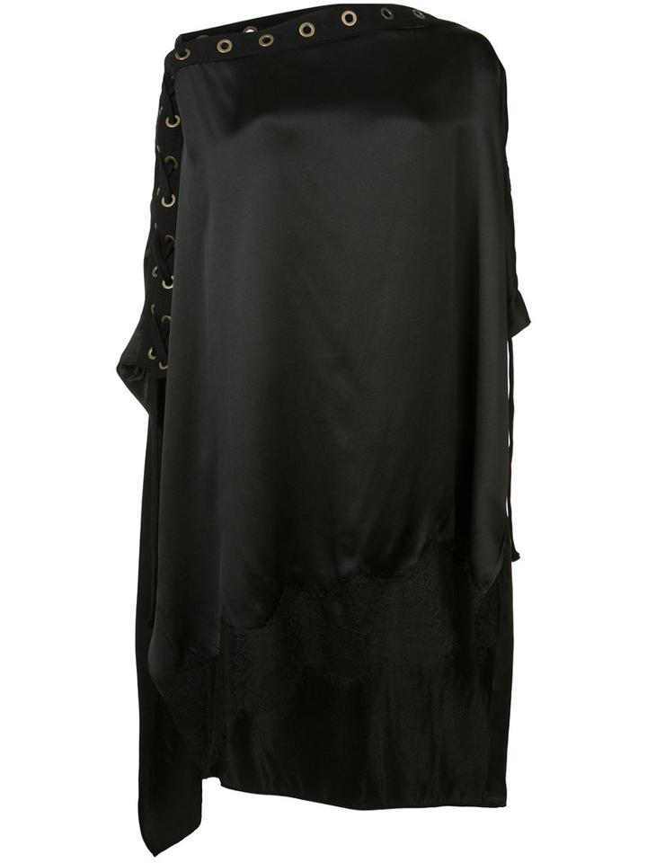 Faith Connexion - Eyelet Lace Top - Women - Silk - S, Black, Silk