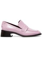 Sies Marjan Mauve Adele Patent Leather Loafers - Pink & Purple