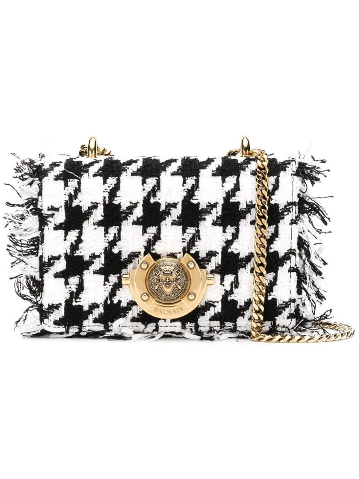 Balmain Baby Ring Box Bag - Black