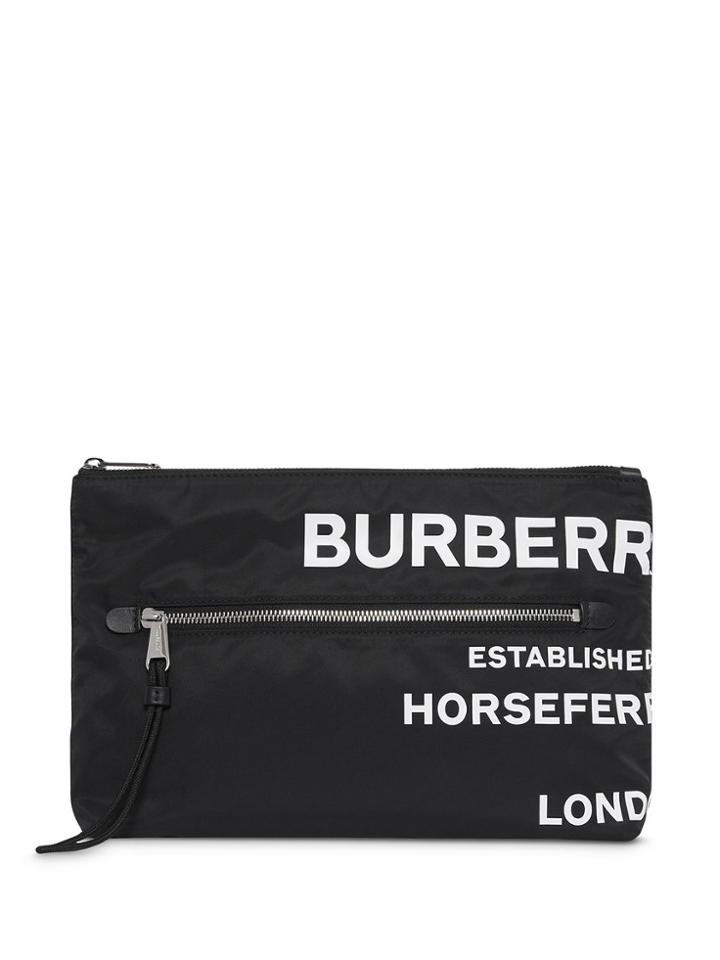 Burberry Horseferry Print Pouch - Black