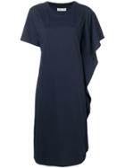 Aalto Ruffle Detail Dress - Blue