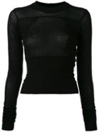 Rick Owens Drkshdw Longsleeved T-shirt, Women's, Size: Large, Black, Cotton
