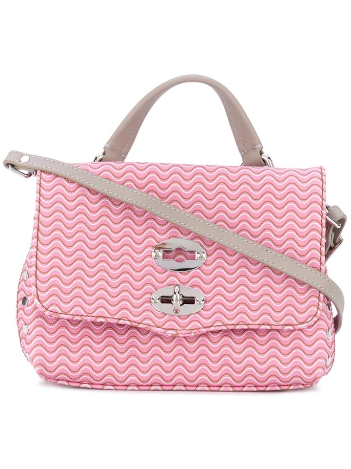 Zanellato Baby Postina Printed Crossbody Bag - Pink & Purple