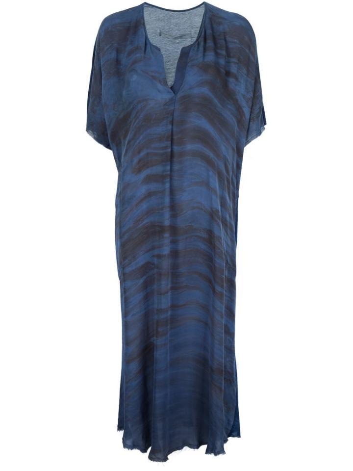 Raquel Allegra Printed Loose Midi Dress