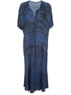 Raquel Allegra Printed Loose Midi Dress