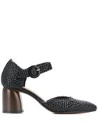Souliers Martinez Antequera Woven Pumps - Black