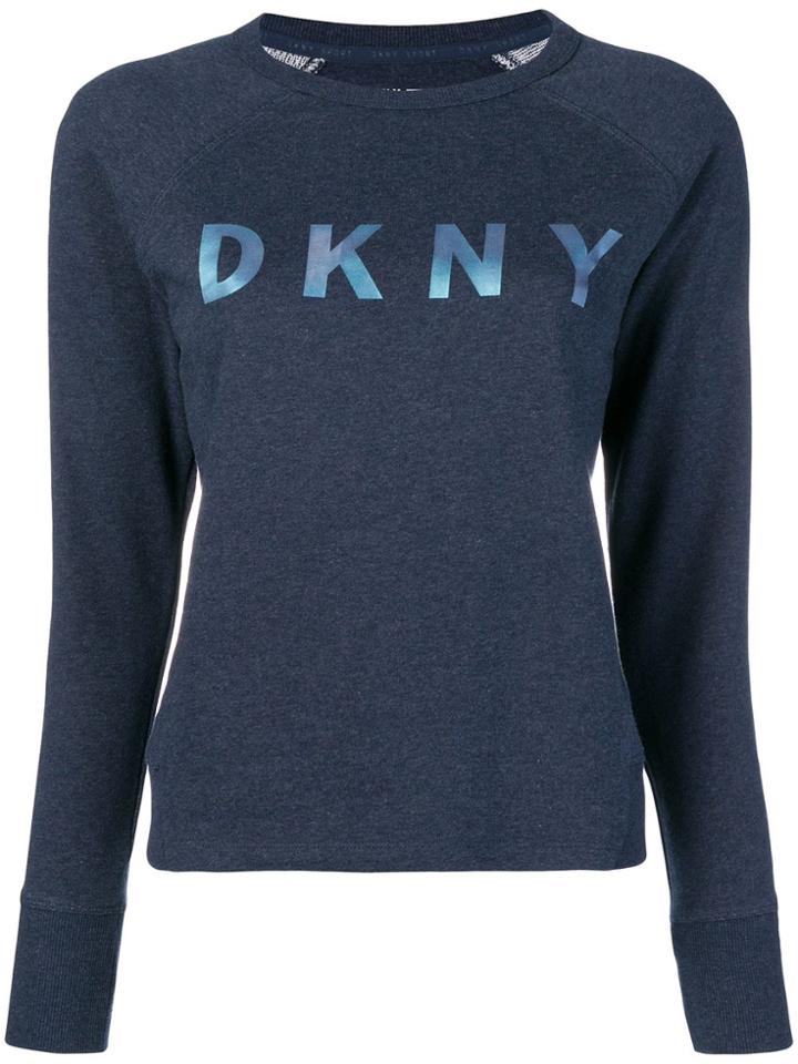 Dkny Front Logo Sweatshirt - Blue