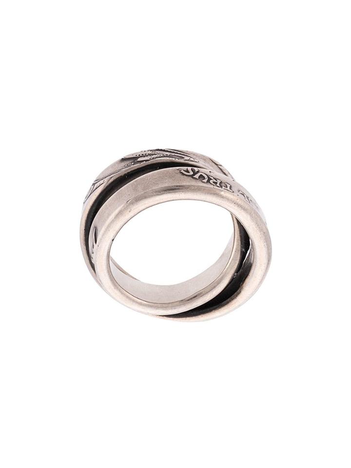 Werkstatt:münchen Cross Tattoo Ring - Metallic