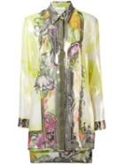 Versace Collection Multi Printed Shirt, Women's, Size: 46, Silk/polyester